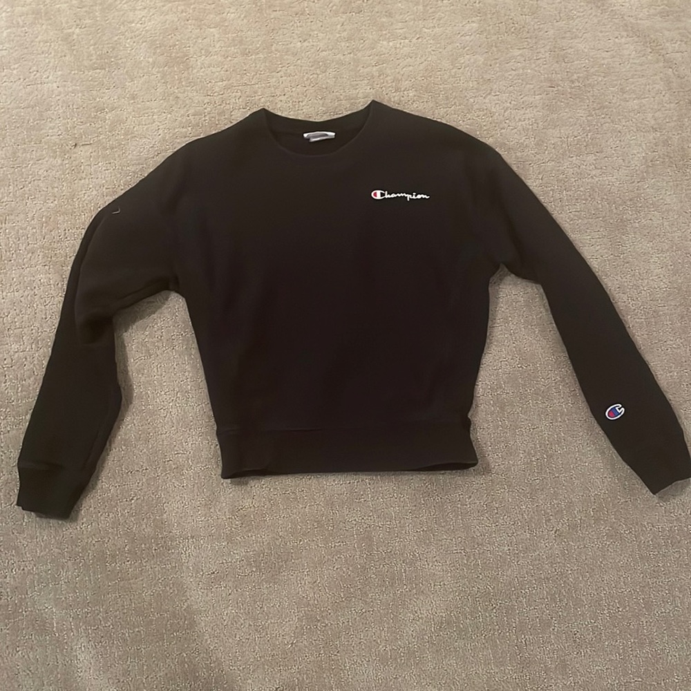 Womens XS Champion black sweatshirt